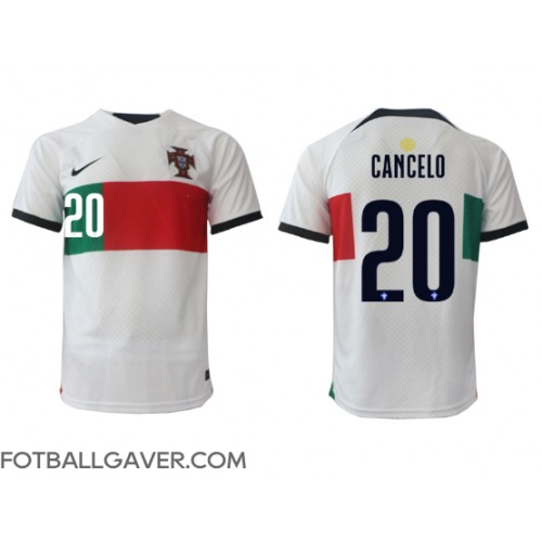 Portugal Joao Cancelo #20 Fotballklær Bortedrakt VM 2022 Kortermet